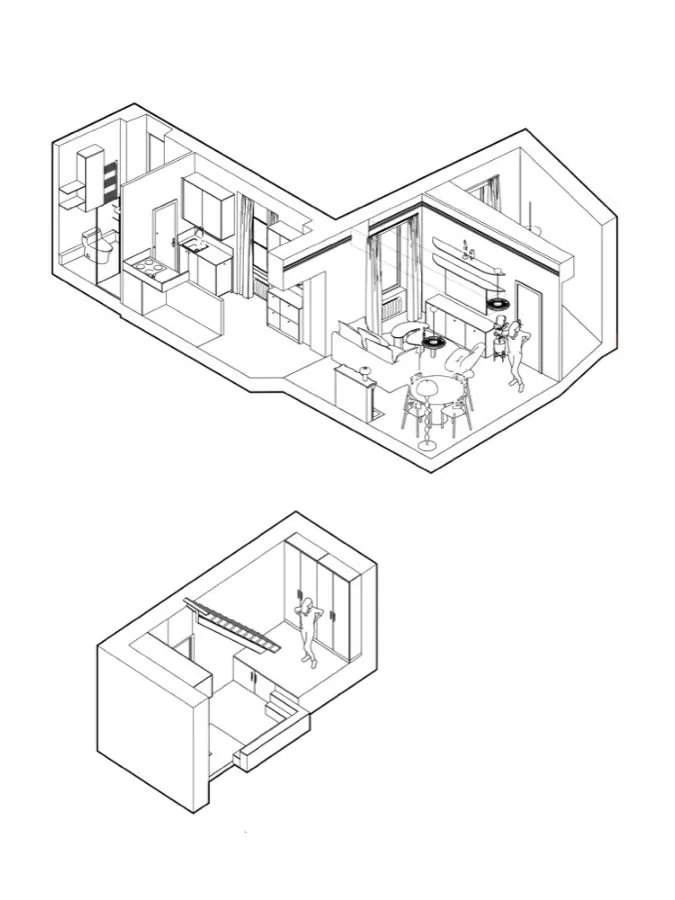 Exemple de vue isométrique de projet — Atelier Nola