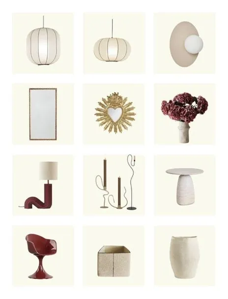 Exemple de shopping list mobilier — Atelier Nola
