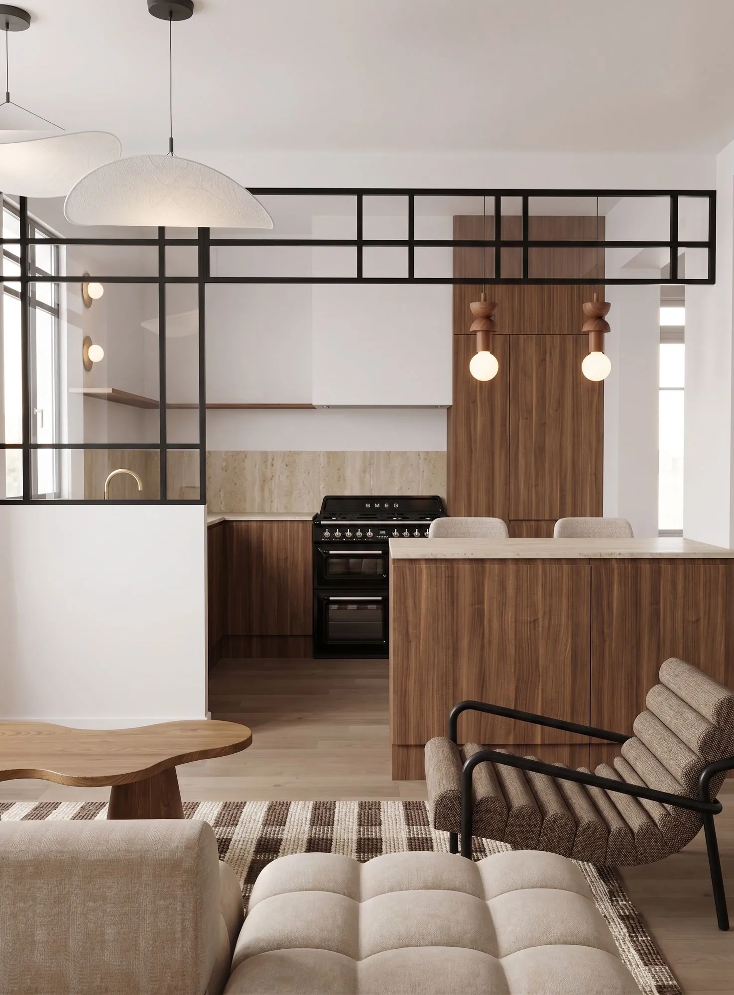 Semard — salle à manger, Maison individuelle rénovée à Saint-Maur, Atelier Nola